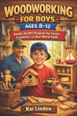 Woodworking for Boys Ages 8-12: Hands-On DIY Projects for Focus, Creativity, and Real-World Skills by Linden, Kai