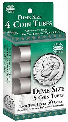 Dime Size 5 Coin Tubes by Whitman Publishing