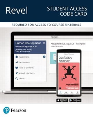 Revel for Human Development: A Cultural Approach -- Access Card by Jensen Arnett, Jeffery