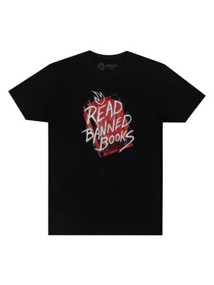 Read Banned Books (Graffiti Art) Unisex T-Shirt X-Large by Out of Print