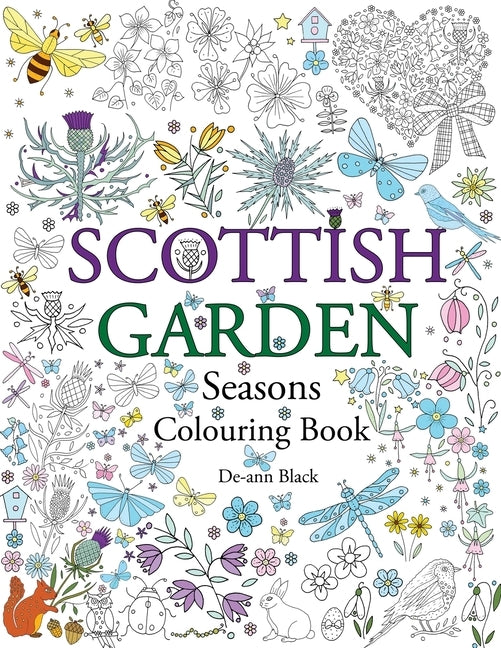 Scottish Garden Seasons: Colouring Book by Black, de-Ann