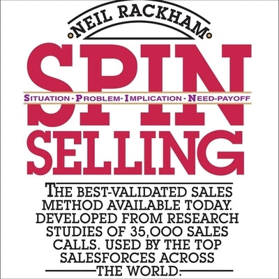 Spin Selling Lib/E by Rackham, Neil