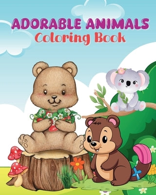 Adorable Animals Coloring Book: Light and wonderful pages by McMihaela, Sara