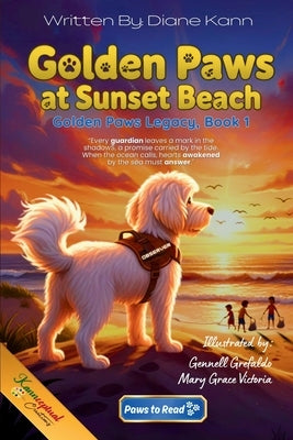 Golden Paws at Sunset Beach by Kann, Diane