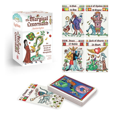 The Marginal Lenormand: An Irreverent Oracle of Medieval Marginalia (Lenormand Box Set with 37 Cards and Guide Book) by Kashian, Anastasia