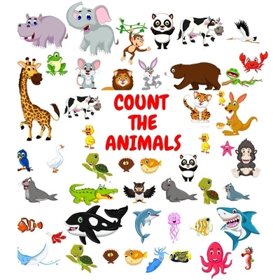 Count The Animals: Activity Puzzle Book Gift for Kids 2-5 Year Olds- Fun Animals Pictures for Preschoolers by Press, Happy