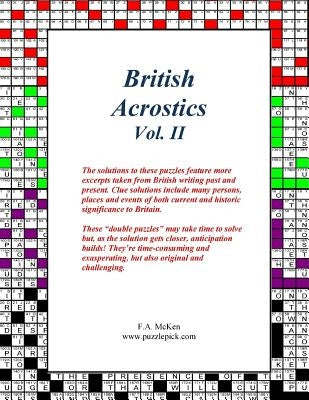 British Acrostics Vol. II by McKen, Fraser a.