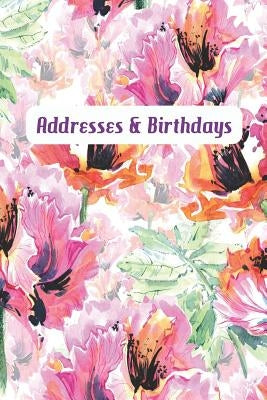 Addresses & Birthdays: Watercolor Poppies by Press, Andante
