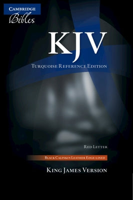 KJV Turquoise Reference Bible, Black Calfskin Leather, Full Yapp, Kj675: Xrly by 