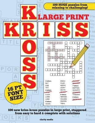 Large Print Kriss Kross Puzzles by Media, Clarity