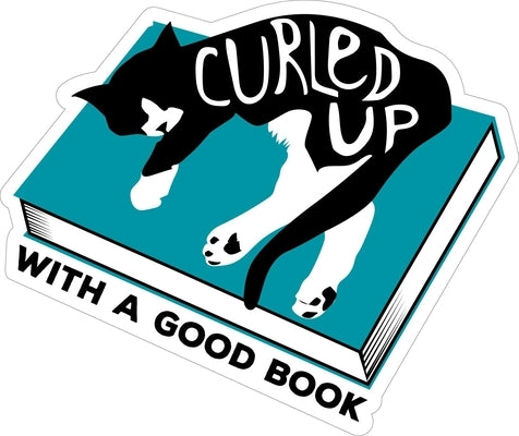 Curled Up with a Good Book Sticker (Pack of 6) by Gibbs Smith Gift
