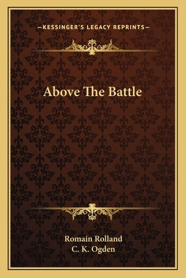Above The Battle by Rolland, Romain