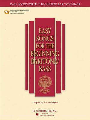 Easy Songs for Beginning Singers - Baritone/Bass (Book/Online Audio) [With CD] by Hal Leonard Corp