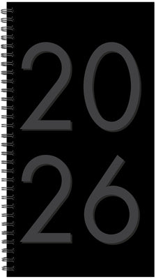 Black 2026 3.5 X 6.5 Softcover Weekly Spiral by Willow Creek Press