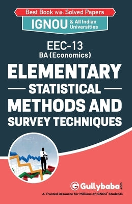EEC-13 Elementry Statistical Methods and Survey Techniques by Panel, Gullybaba Com