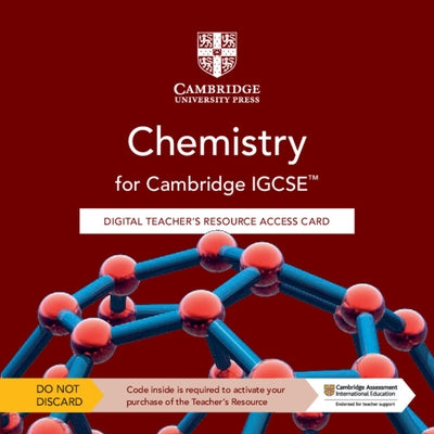 Cambridge Igcse(tm) Chemistry Digital Teacher's Resource Access Card by Scholier, Vincent