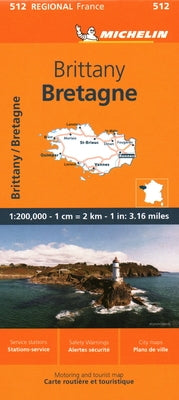 France: Brittany Map 512 by Michelin