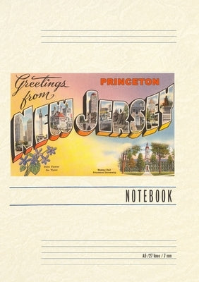 Vintage Lined Notebook Greetings from Princeton, New Jersey by Found Image Press