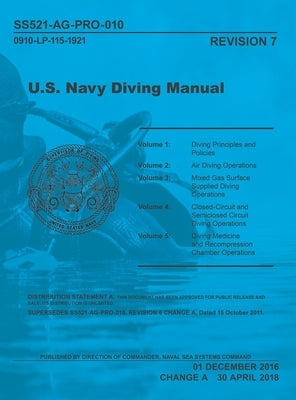 United States Navy Diving Manual 7E by Navsea