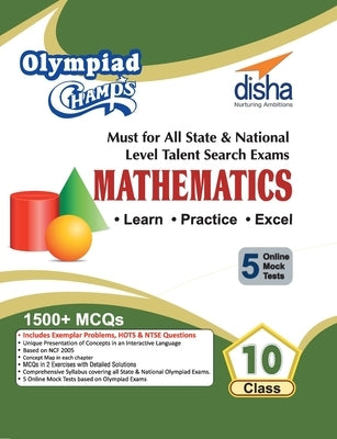 Olympiad Champs Mathematics Class 10 with 5 Mock Online Olympiad Tests by Disha Experts