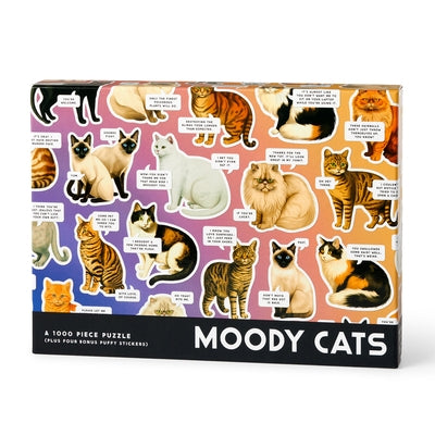 Moody Cats 1000 Piece Puzzle by Brass Monkey, Brass