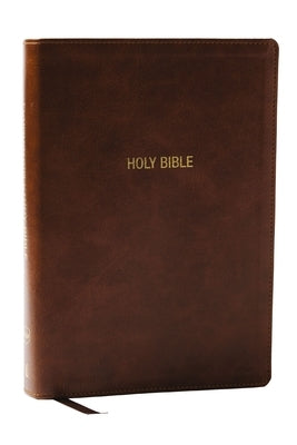NKJV Foundation Study Bible, Wide-Margin, Brown Leathersoft, Red Letter by Thomas Nelson