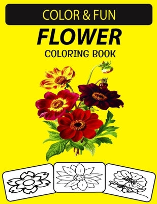 Flower Coloring Book: An Excellent Flower Coloring & Activity Book for Toddlers, Preschoolers and Kids by Press House, Black Rose