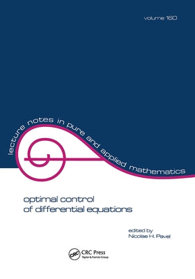 Optimal Control of Differential Equations by Pavel, Nicolae H.