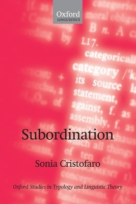 Subordination by Cristofaro, Sonia