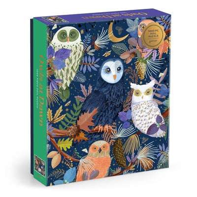 Owls at Dawn 1000 Piece Foil Puzzle by Galison, Galison