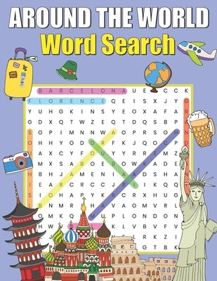 Around the World Word Search: Best Things To Do on Most Popular Travel Destinations by Brainbook, Train