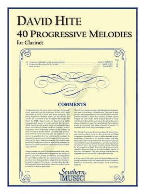 40 Progressive Melodies: Clarinet by Barrett, Apollon