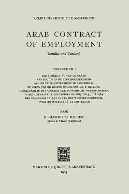 Arab Contract of Employment by Hashem, Hisham Rif'at