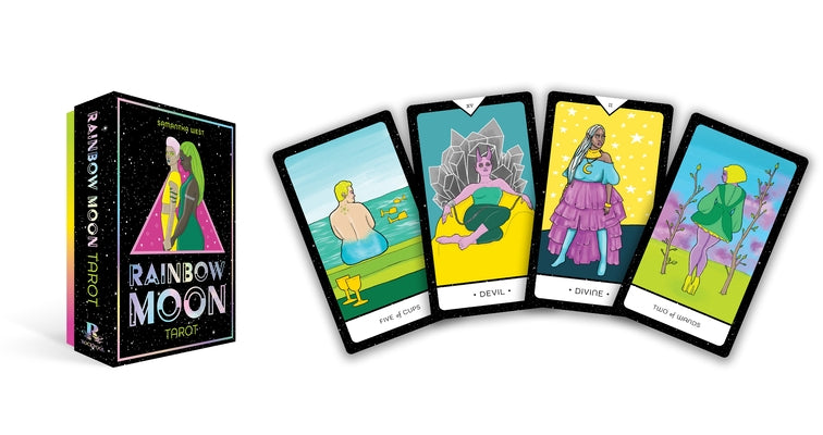 Rainbow Moon Tarot: 78 Card Deck and 144 Page Book by West, Sam