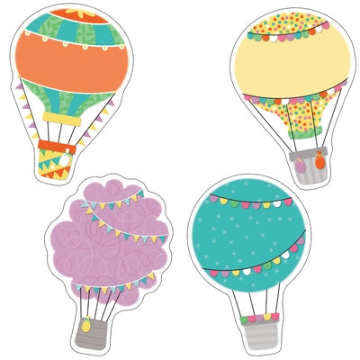 Up and Away Hot Air Balloons Cutouts by Carson Dellosa Education