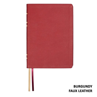 Lsb Giant Print Reference Edition, Paste-Down Burgundy Faux Leather Indexed by Steadfast Bibles