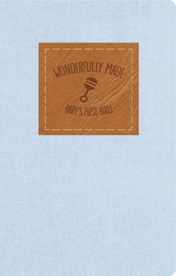 Wonderfully Made: Baby Boy's First Bible, Softcover, Blue by Dayspring