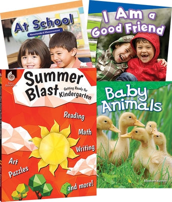 Learn-At-Home Kindergarten 4-Book Set by Multiple Authors