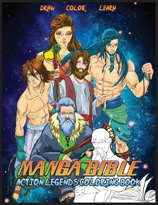 Manga Bible Action Legends: Coloring Book by Ortiz, Javier H.