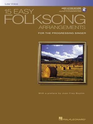 15 Easy Folksong Arrangements for the Progressing Singer [With CD (Audio)] by Hal Leonard Corp
