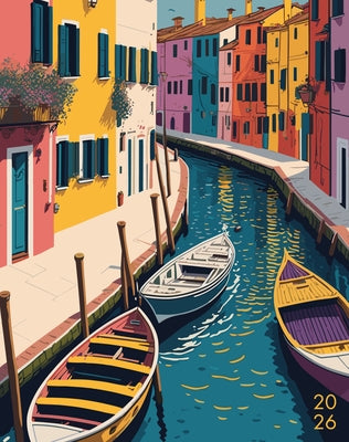 Colorful Canal 2026 7.5 X 9.5 Booklet Monthly Planner by Willow Creek Press