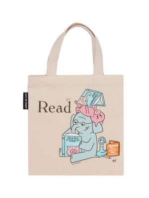 Elephant & Piggie Read Mini Tote Bag by Out of Print