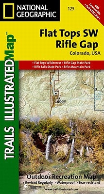 Flat Tops SW Rifle Gap Outdoor Recreation Map: Colorado, USA by National Geographic Maps