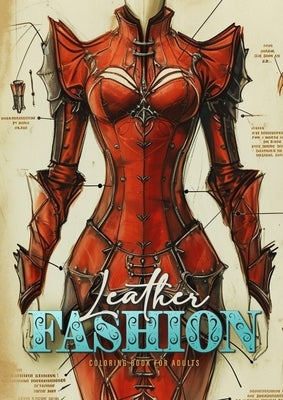 Leather Fashion Coloring Book for Adults: Leather Dresses Coloring Book for Adults Grayscale Leather Armor Fashion Sketches Gothic Fashion Victorian F by Publishing, Monsoon