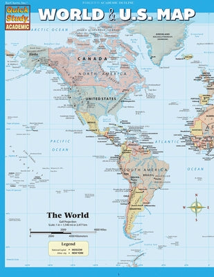 World & U.S. Map by Barcharts Inc