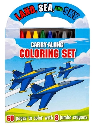 Land, Sea, and Sky: Carry-Along Coloring Set by Baranowski, Grace