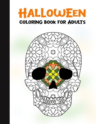 Halloween Coloring Book for Adults: 50 Halloween Illustrations Printed On One Side, Safe For Markers - Fun Craft Activity Gift - Stress Relieving Desi by Books, Spooky House