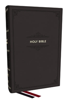 KJV Personal Size Large Print End-Of-Verse Reference Bible, Black Leathersoft, Red Letter, Comfort Print by Thomas Nelson