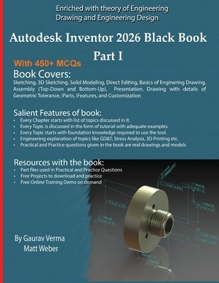 Autodesk Inventor 2026 Black Book Part I by Verma, Gaurav