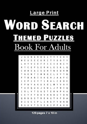 Large Print Word Search Themed Puzzles Book For Adults: Brain Games With 101 Word Search Themed Puzzles Book For Adults/Seniors: 129 pages and 7 x 10 by Publishing, Tamoh Art